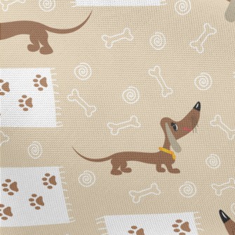 Big Eyed Dachshund Pongee