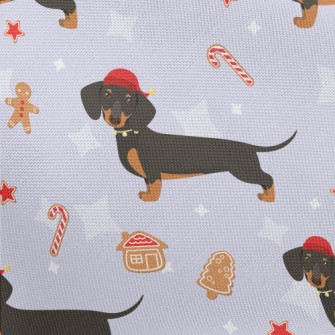 Christmas Dachshund Pongee