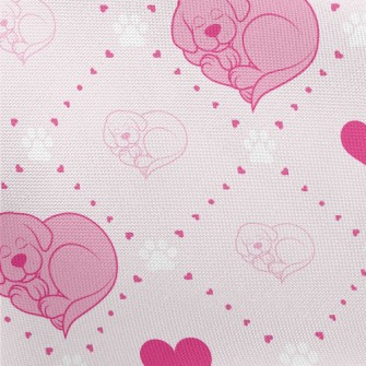 Heart-Shaped Puppy Pongee