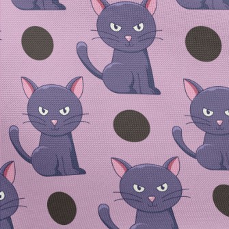 Halloween Black Cat Pongee