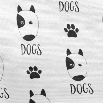 Graffiti Dalmatian Pongee