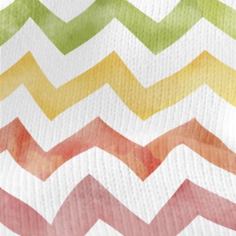 Rainbow Wave Pattern Stretch Jersey