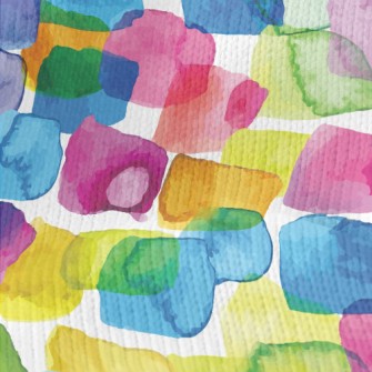 Colorful Watercolor Spots Stretch Jersey