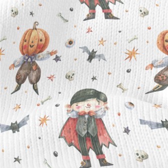 Vampire And Pumpkin Man Stretch Jersey