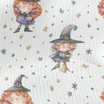Hand Drawn Cute Witch Stretch Jersey