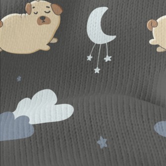 Starry Sky And Pug Stretch Jersey