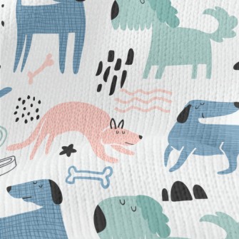 Patterned Puppy Doodle Stretch Jersey