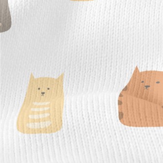Colorful Cat Decoration Stretch Jersey