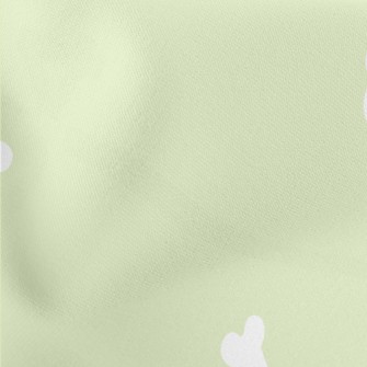 Dog Bones And Dog Paw Prints Lightweight Cotton Poplin