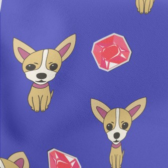Gem And Chihuahua Lightweight Cotton Poplin