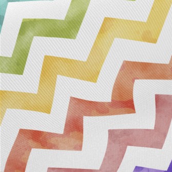 Rainbow Wave Pattern Midweight Cotton Poplin