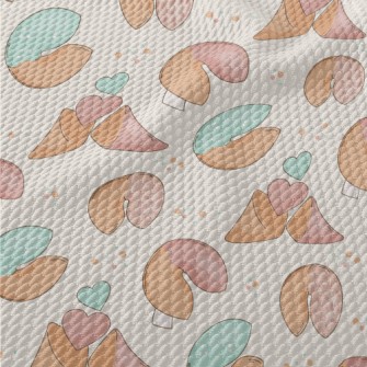 Pink And Blue Fortune Cookies Birdseye Piqué