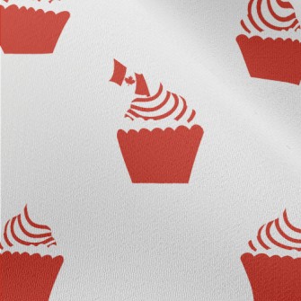 Canadian Flag Cupcakes Chiffon