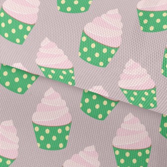 Pink Cream Cup Cake Waterproof Oxford