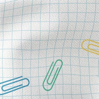 Colorful Messy Paper Clips Waterproof Canvas