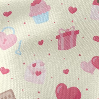 Pink Love Gift Envelope Cake Waterproof Canvas