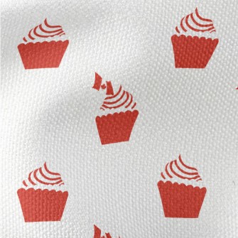 Canadian Flag Cupcakes Waterproof Canvas