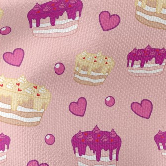 Love Purple Cake And Yellow Ca Waterproof Canvas