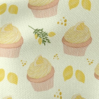 Lemon Flavored Cup Cake Waterproof Canvas