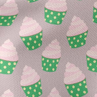 Pink Cream Cup Cake Waterproof Canvas