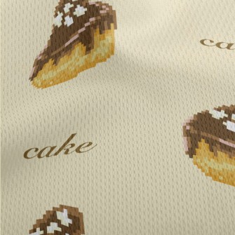 Pixel Heart Chocolate Cake Athletic Mesh Flat Back
