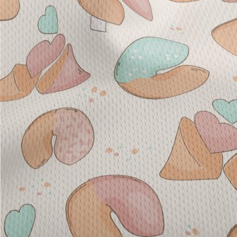 Pink And Blue Fortune Cookies Athletic Mesh Flat Back