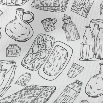 Milk Basket And Egg Packaging Terry