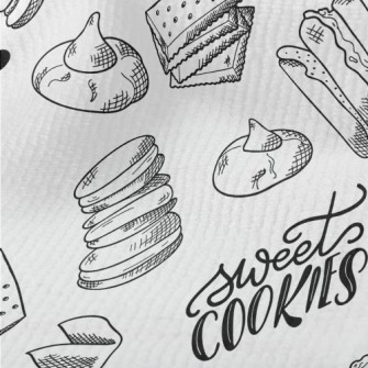 Hand Drawn Various Cookies Terry