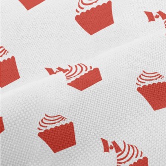 Canadian Flag Cupcakes Performance Linen