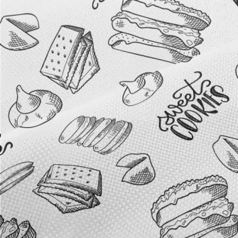 Hand Drawn Various Cookies Performance Linen