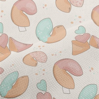 Pink And Blue Fortune Cookies Performance Linen