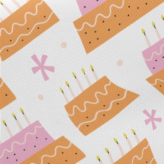 Pink And Orange Candle Cake Twill