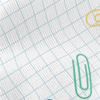 Colorful Messy Paper Clips Standard Corduroy