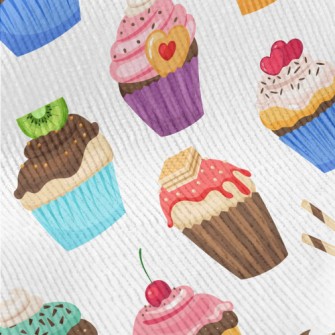 Various Flavors Of Cup Cakes Standard Corduroy