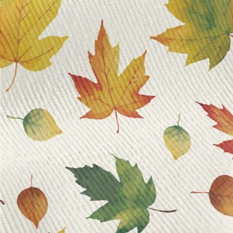 Hand Drawn Autumn Maple Leaves Standard Corduroy