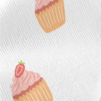 Strawberry Pink Cupcake Standard Corduroy