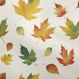Hand Drawn Autumn Maple Leaves Dobby