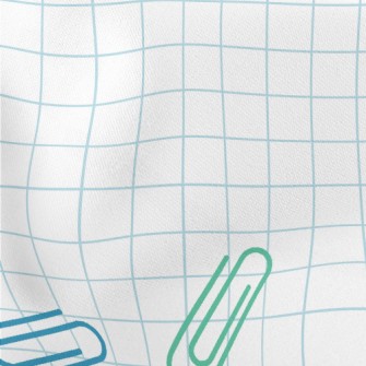 Colorful Messy Paper Clips Stretch Ponte