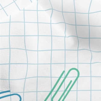 Colorful Messy Paper Clips Micro Fleece