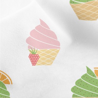 Strawberry And Matcha Ice Crea Micro Fleece