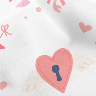 Cat Holding Love Heart Gift Ca Micro Fleece