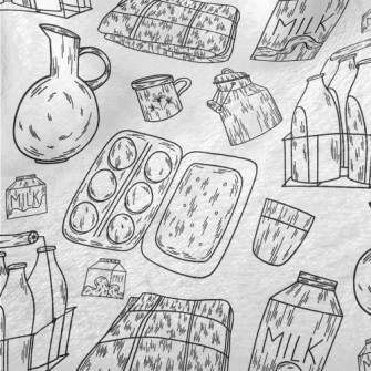 Milk Basket And Egg Packaging Minky