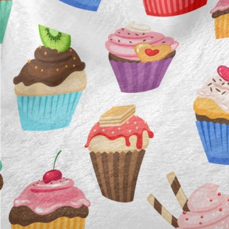 Various Flavors Of Cup Cakes Minky