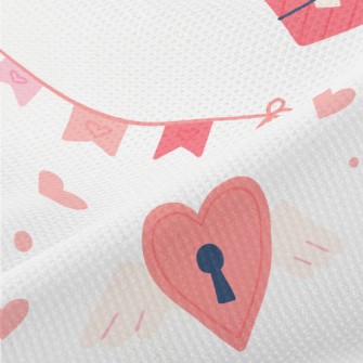Cat Holding Love Heart Gift Ca Piqué