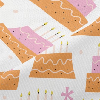 Pink And Orange Candle Cake Piqué