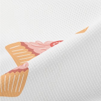 Strawberry Pink Cupcake Piqué