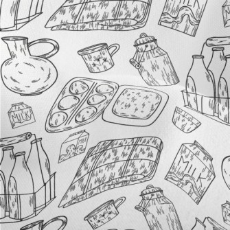 Milk Basket And Egg Packaging Lightweight Performance Linen