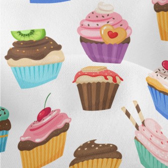 Various Flavors Of Cup Cakes Lightweight Performance Linen