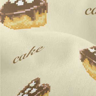 Pixel Heart Chocolate Cake Lightweight Performance Linen