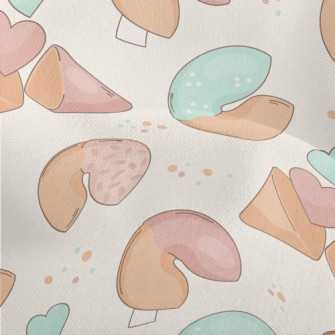 Pink And Blue Fortune Cookies Lightweight Performance Linen